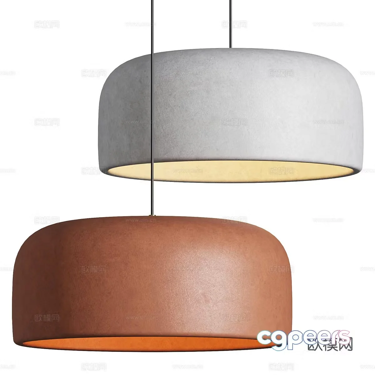 New Chinese Wasabi Khmara Resin Chandelier 3D Model