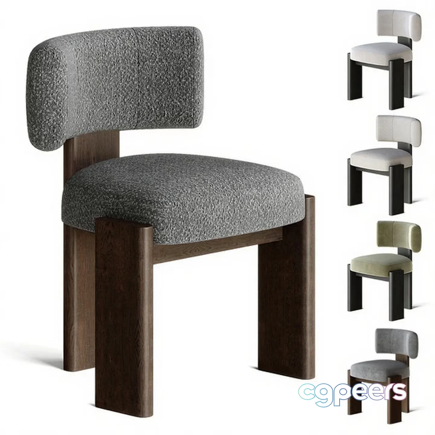 Wooden Chair 3D Model – 9597 – CORONA Render