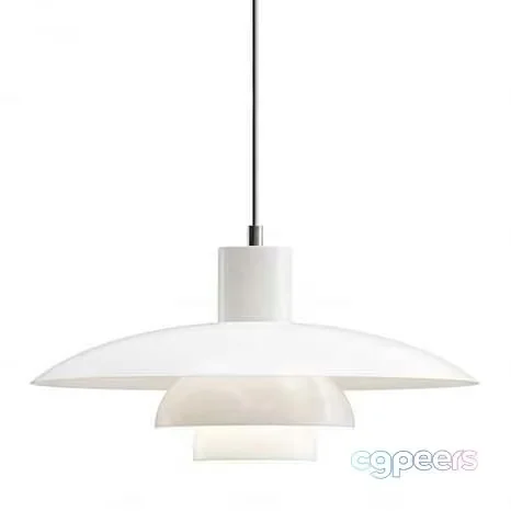 Modern White Pendant Light 3D Model – 10503 – VRAY Render