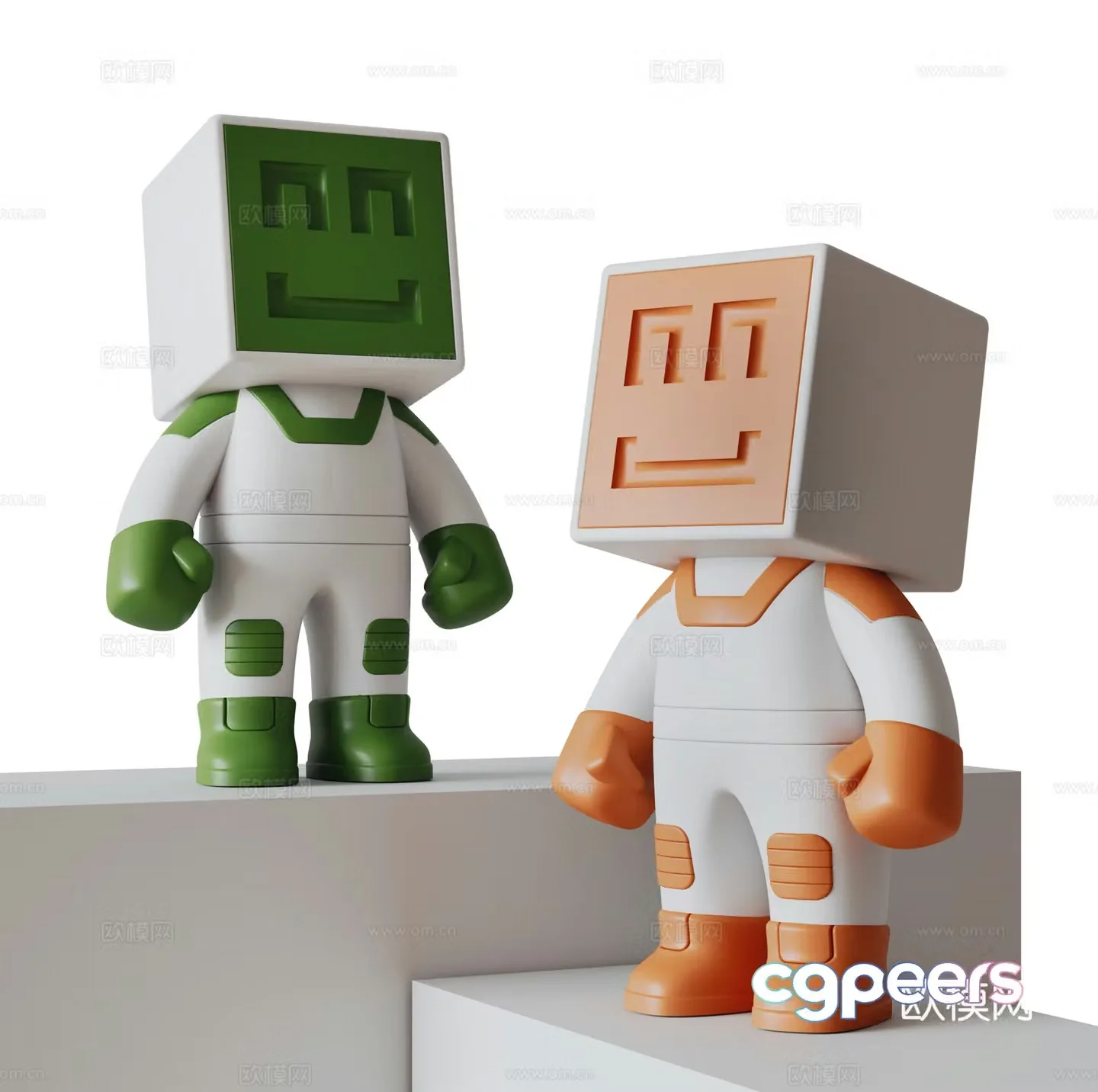 Modern doll 3d model