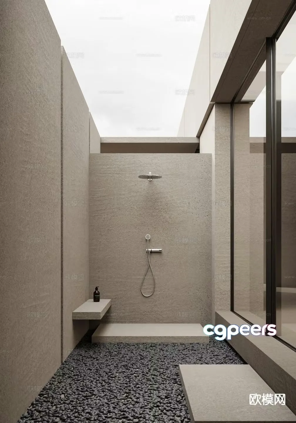 Bathroom supplies shower head shower head 3d model