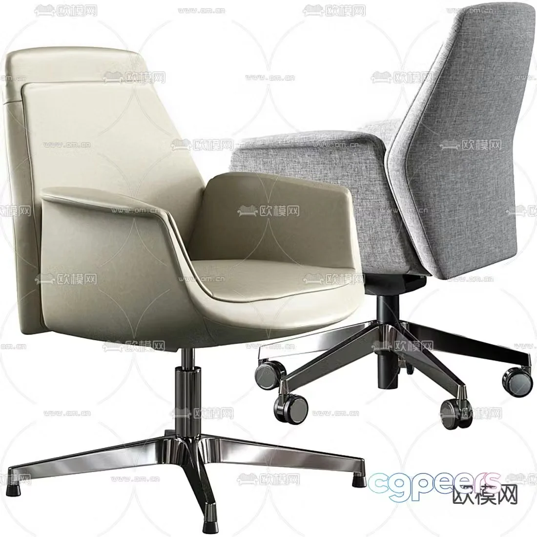 Office chair staff chair 3d model
