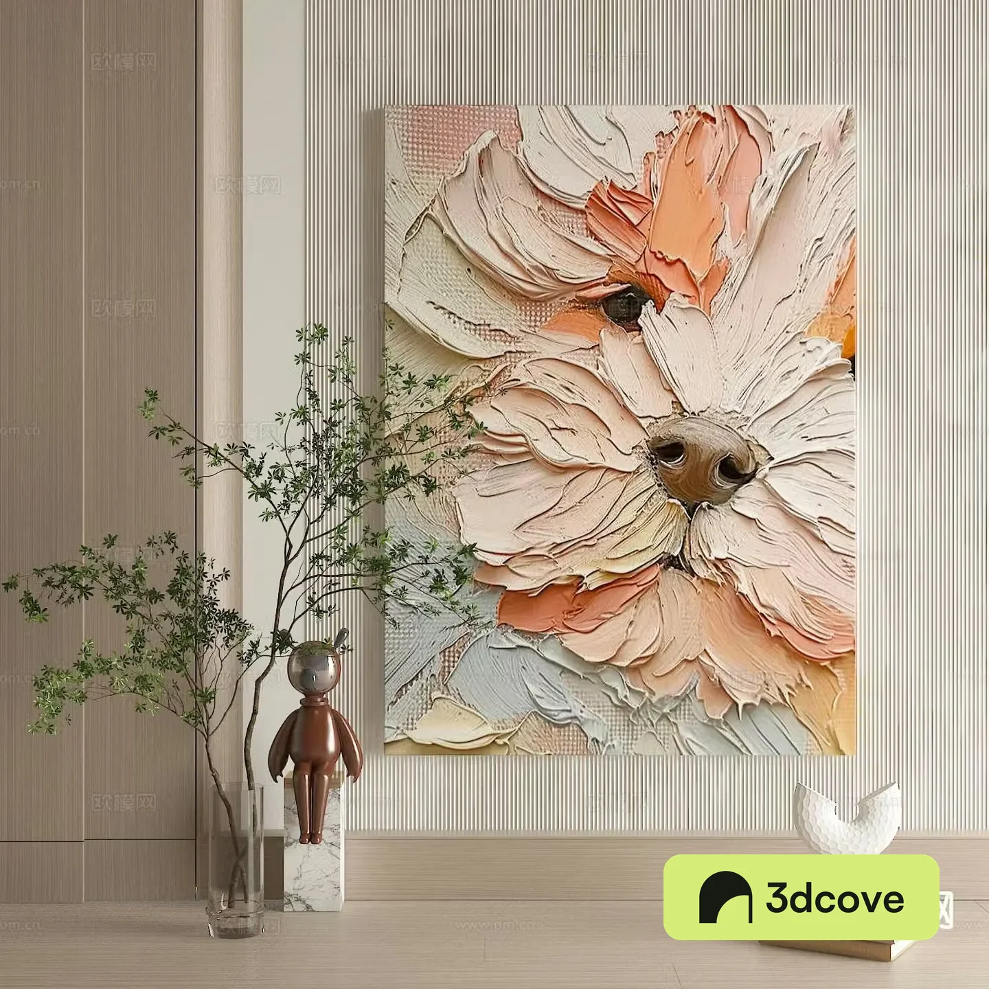 American texture painting decorative painting hanging painting