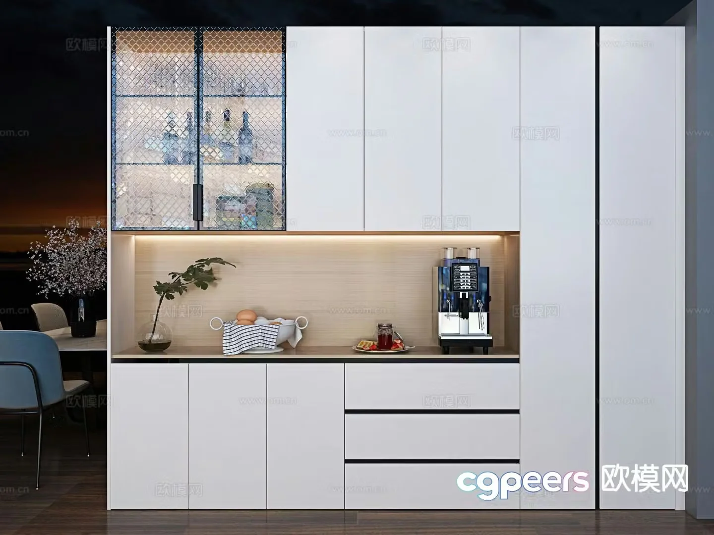 Modern sideboard 3d model