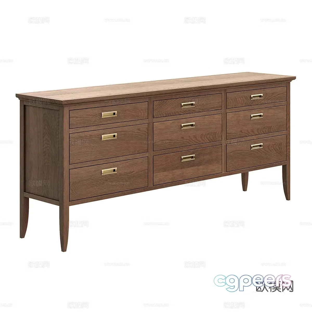 Decorative cabinet 3d model