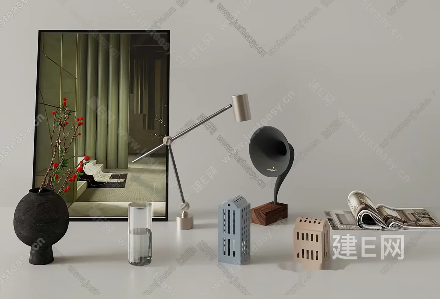 Modern Home Decor 3D Model – 6092 – VRAY Render