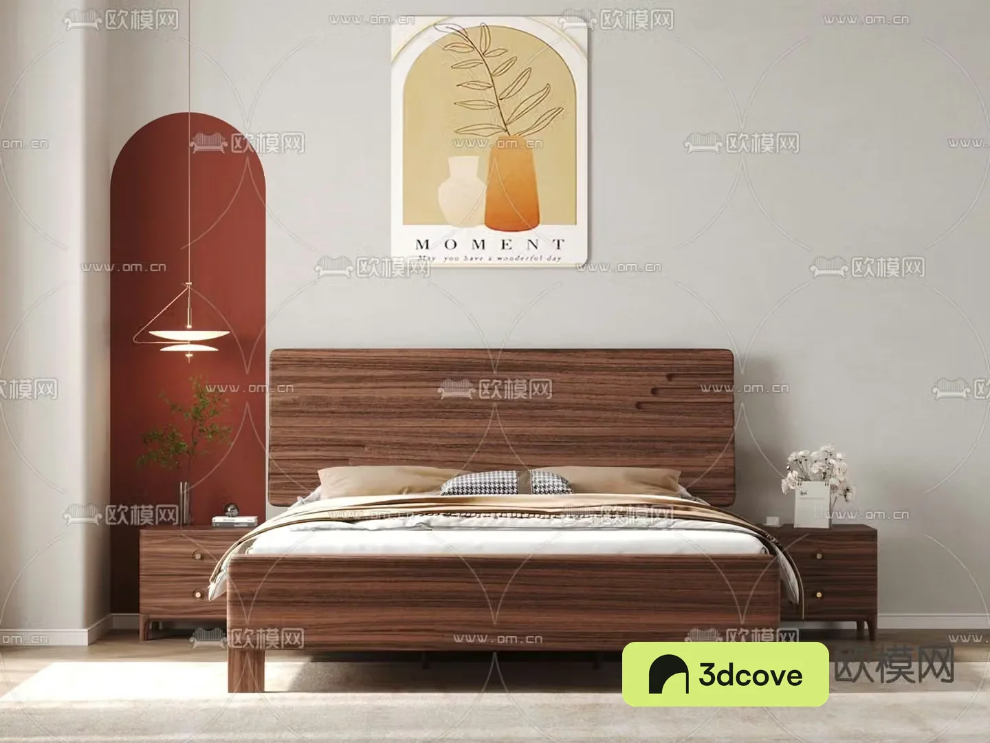 Wabi-sabi double bed