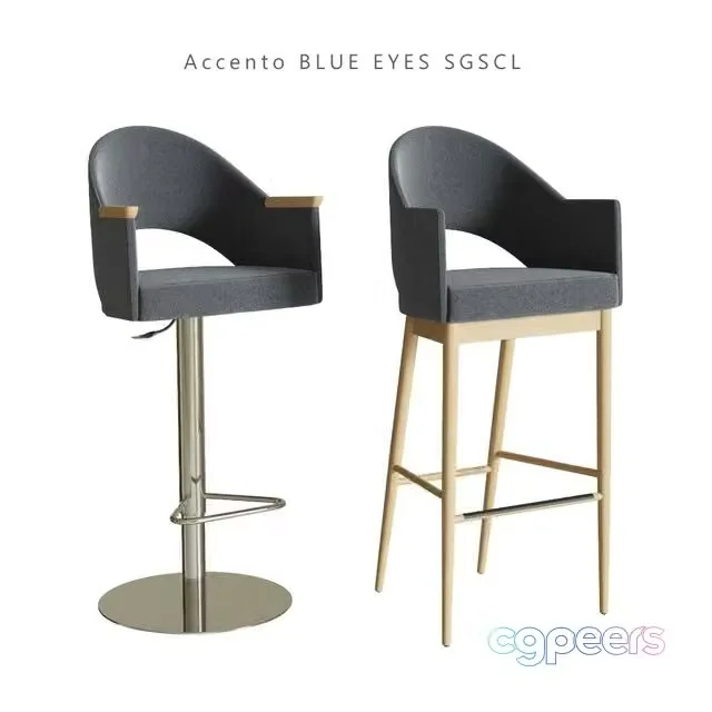 3ds Max Free – Stools Accento BLUE EYES SGSCL