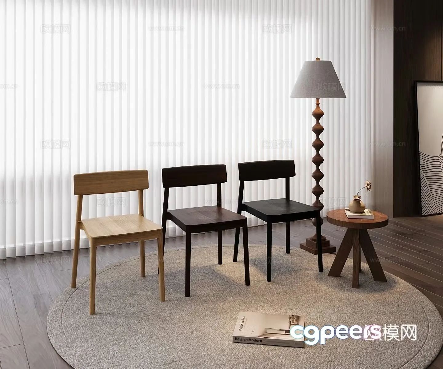 Modern leisure chair 3d model