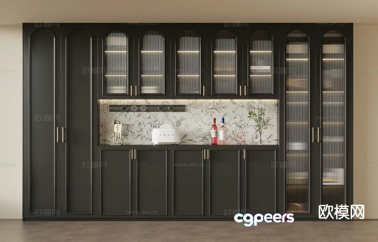 French sideboard 3d model