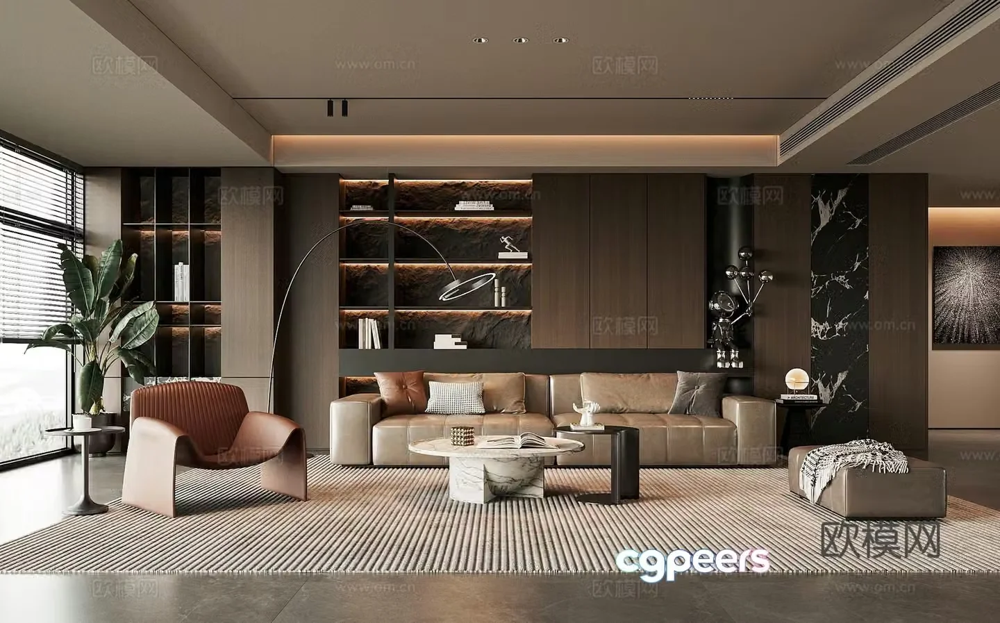 Italian living room 3d model