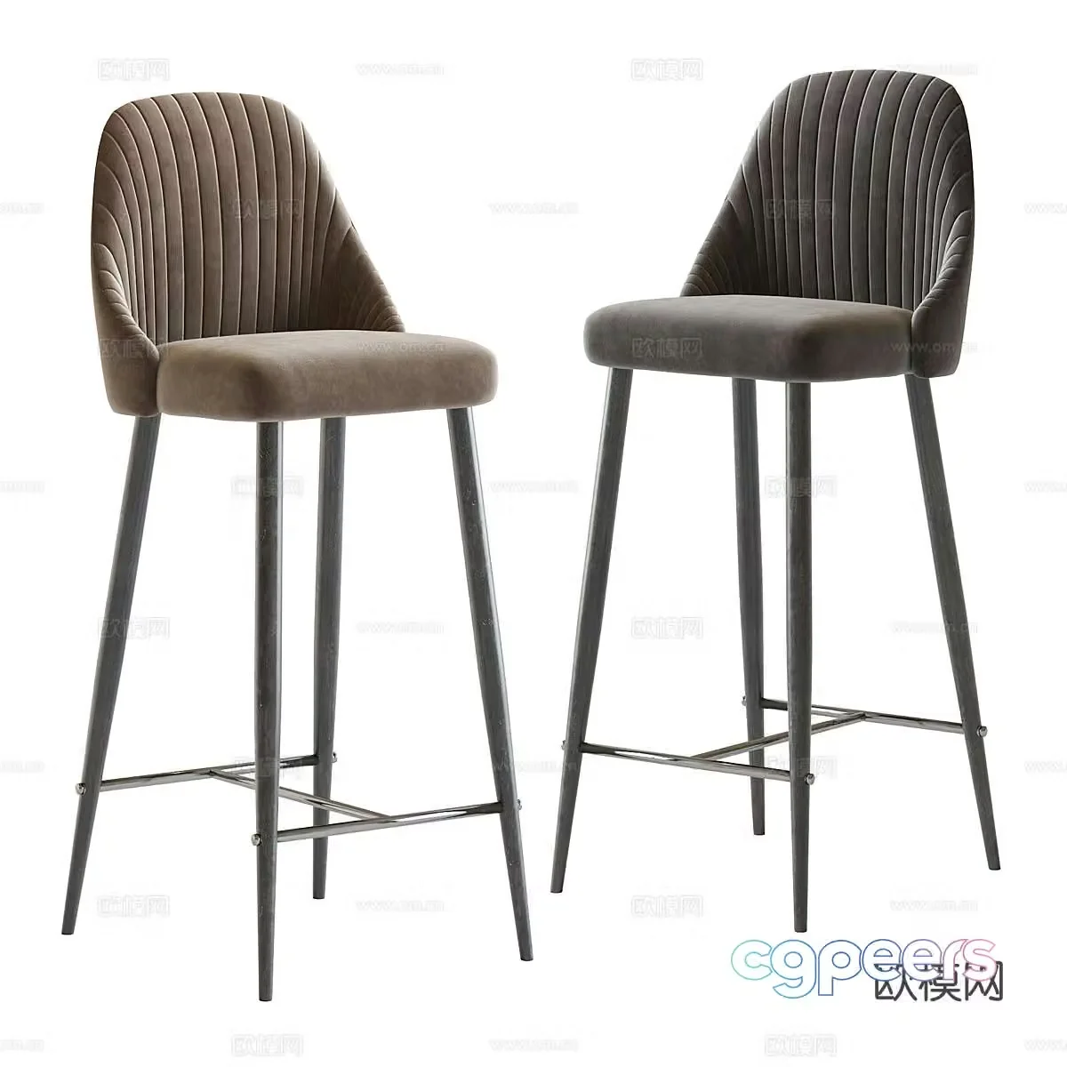 Modern Deephouse Bary Bar Chair 3D Model