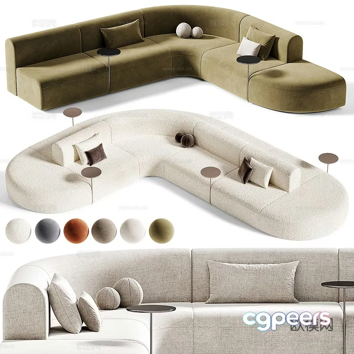 ARTIKO corner sofa multi-person sofa 3d model