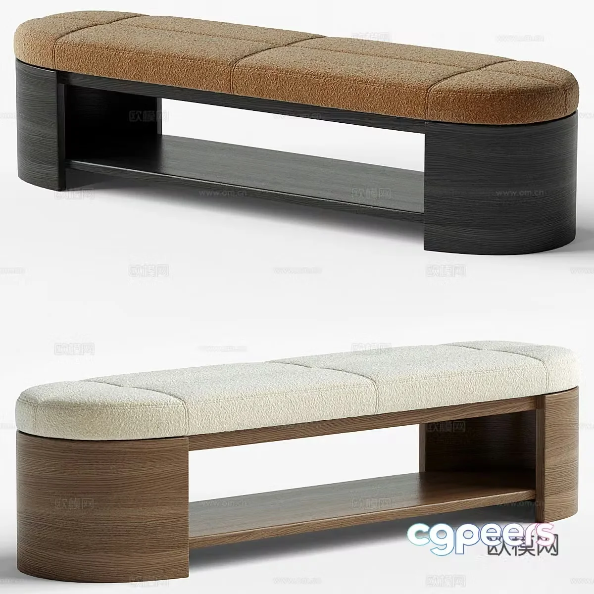 New Chinese style Abrigo bench 3D model