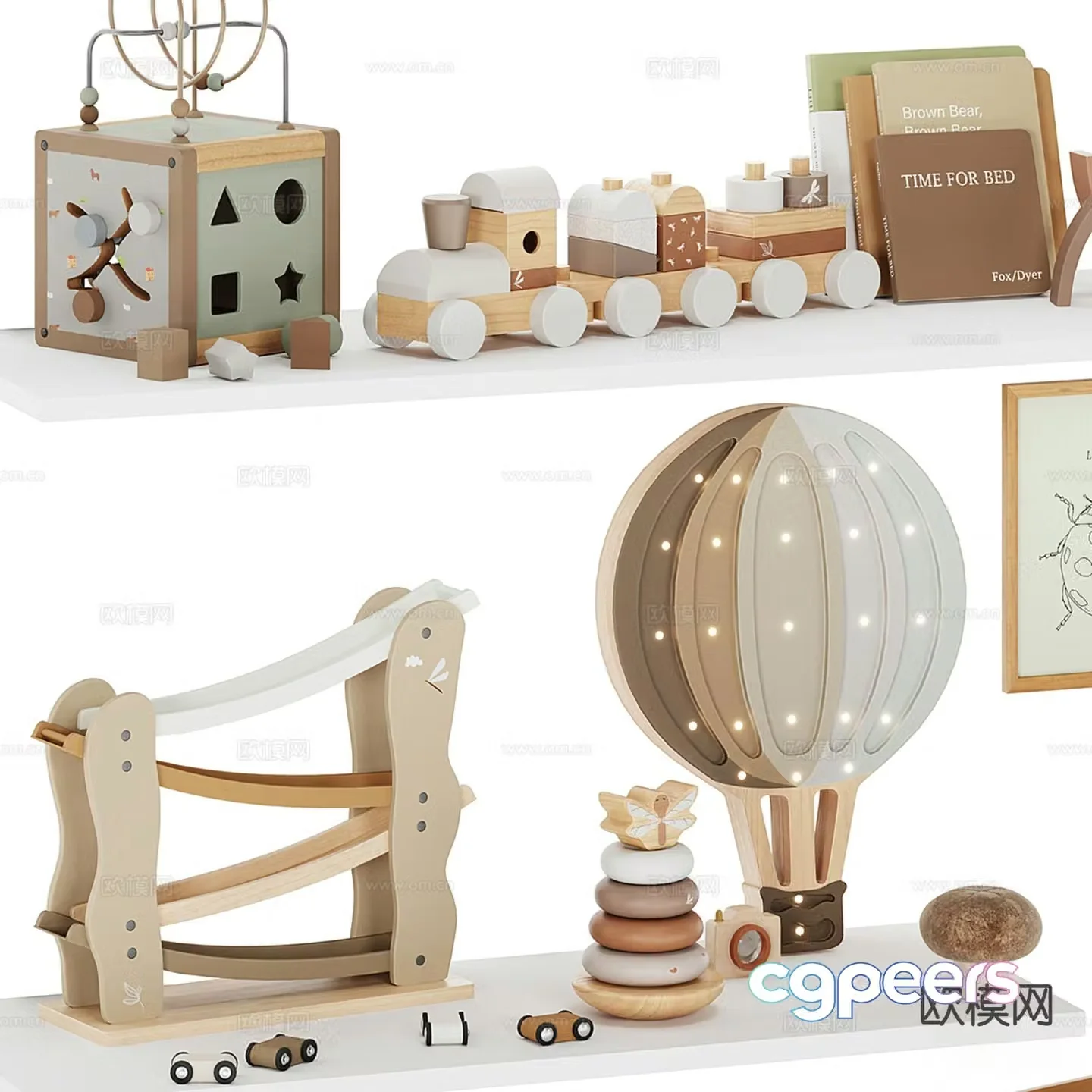 Building block toys toy car 3d model