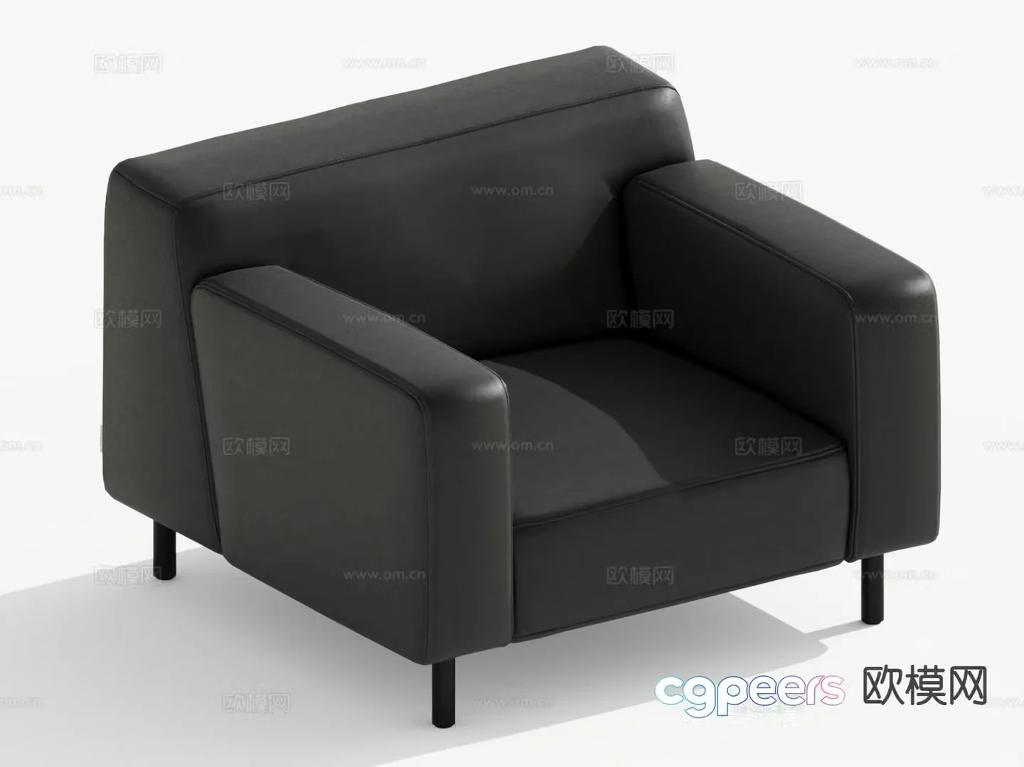 Italian single sofa 3d model