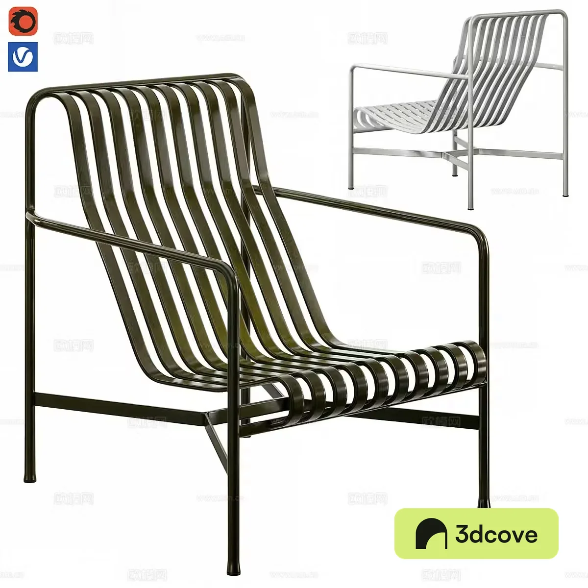 Outdoor leisure chair courtyard leisure chair recliner chair simple single chair wrought-iron leisure chair