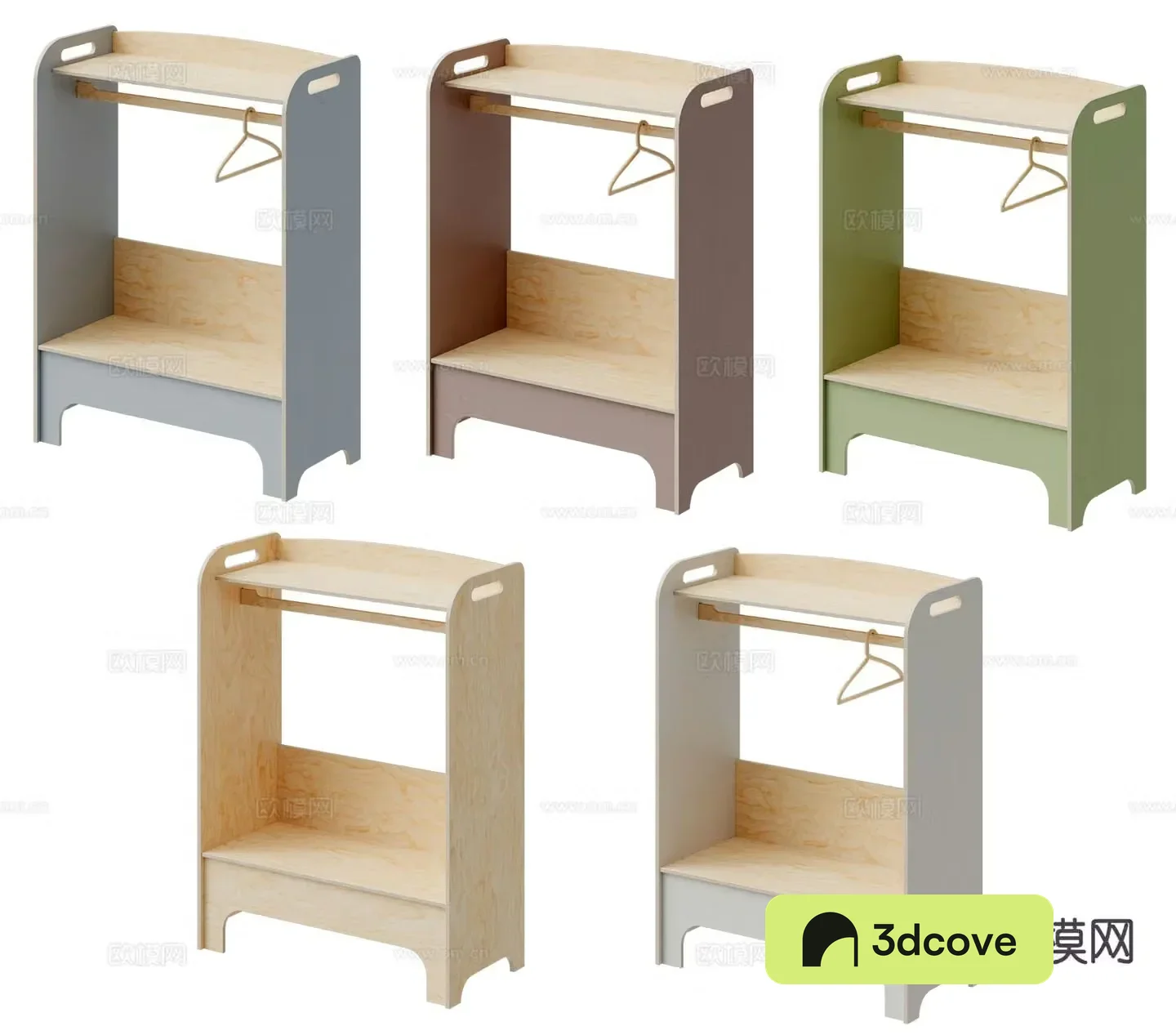 Children’s room storage rack clothes rack