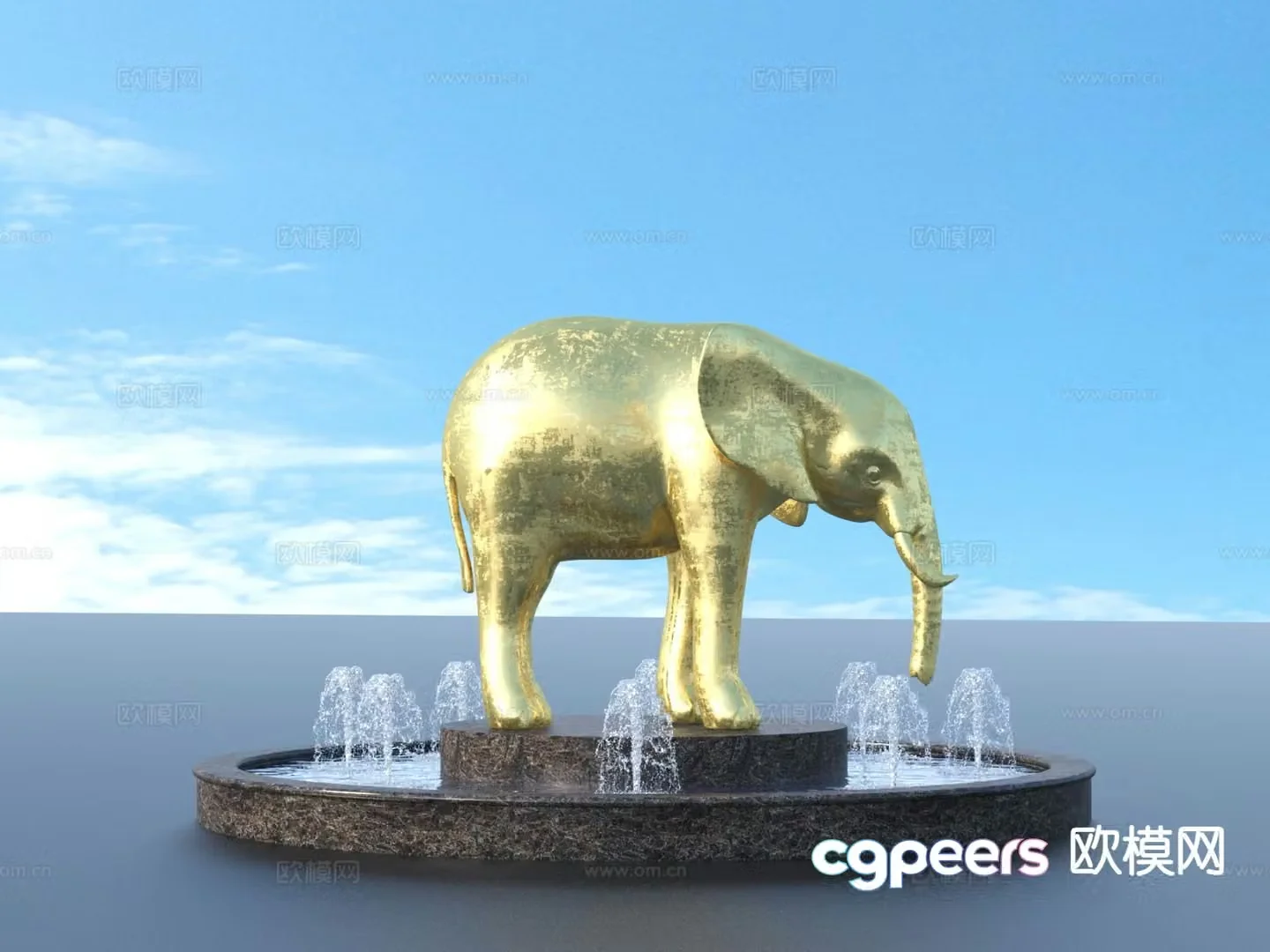 Urban sculpture landscape sculpture 3d model