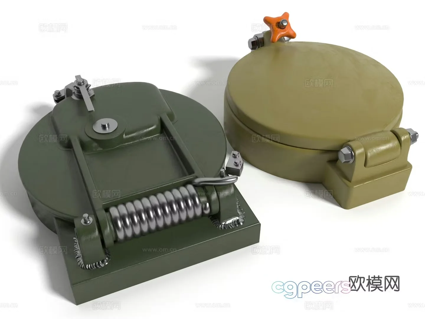 Modern style valve 3d model