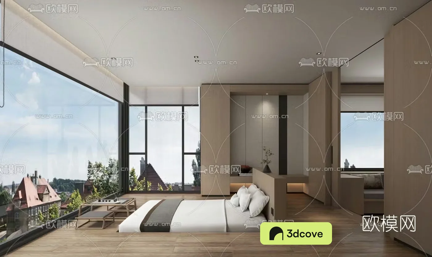 Japanese simple hotel room