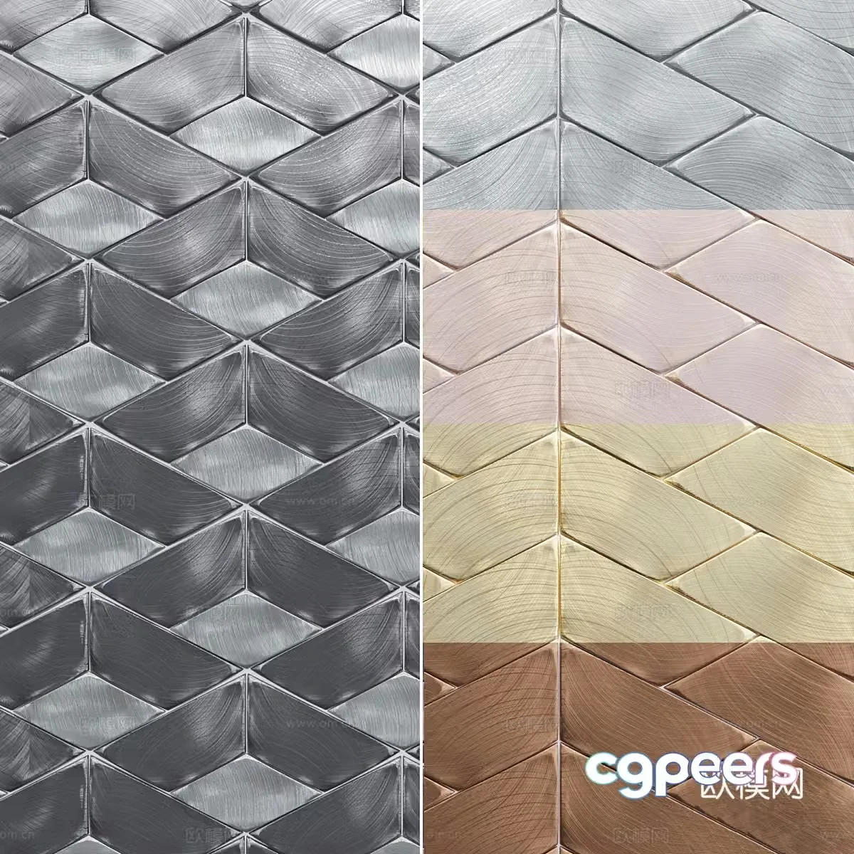 3d model of floor tiles