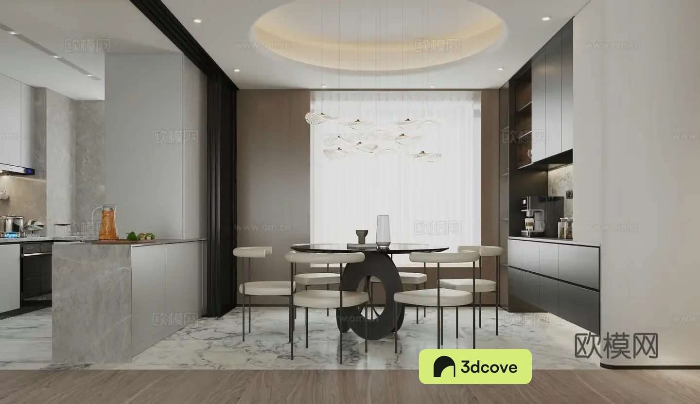 Modern minimalist restaurant