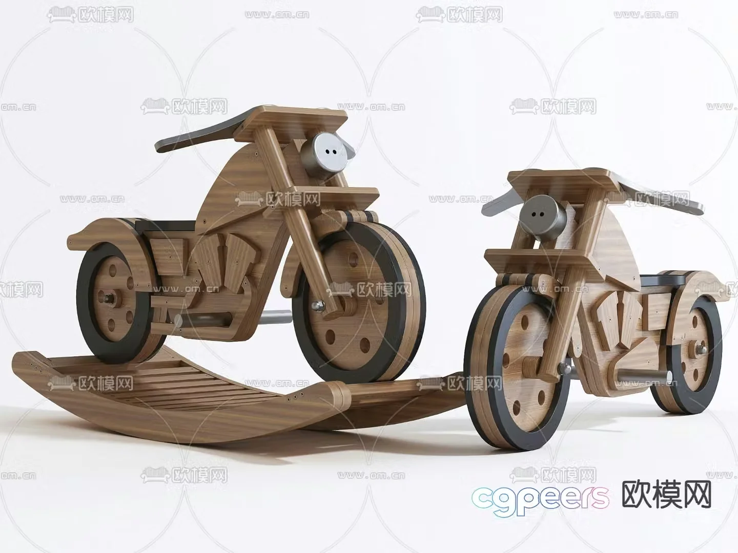 toy car motorcycle 3d model