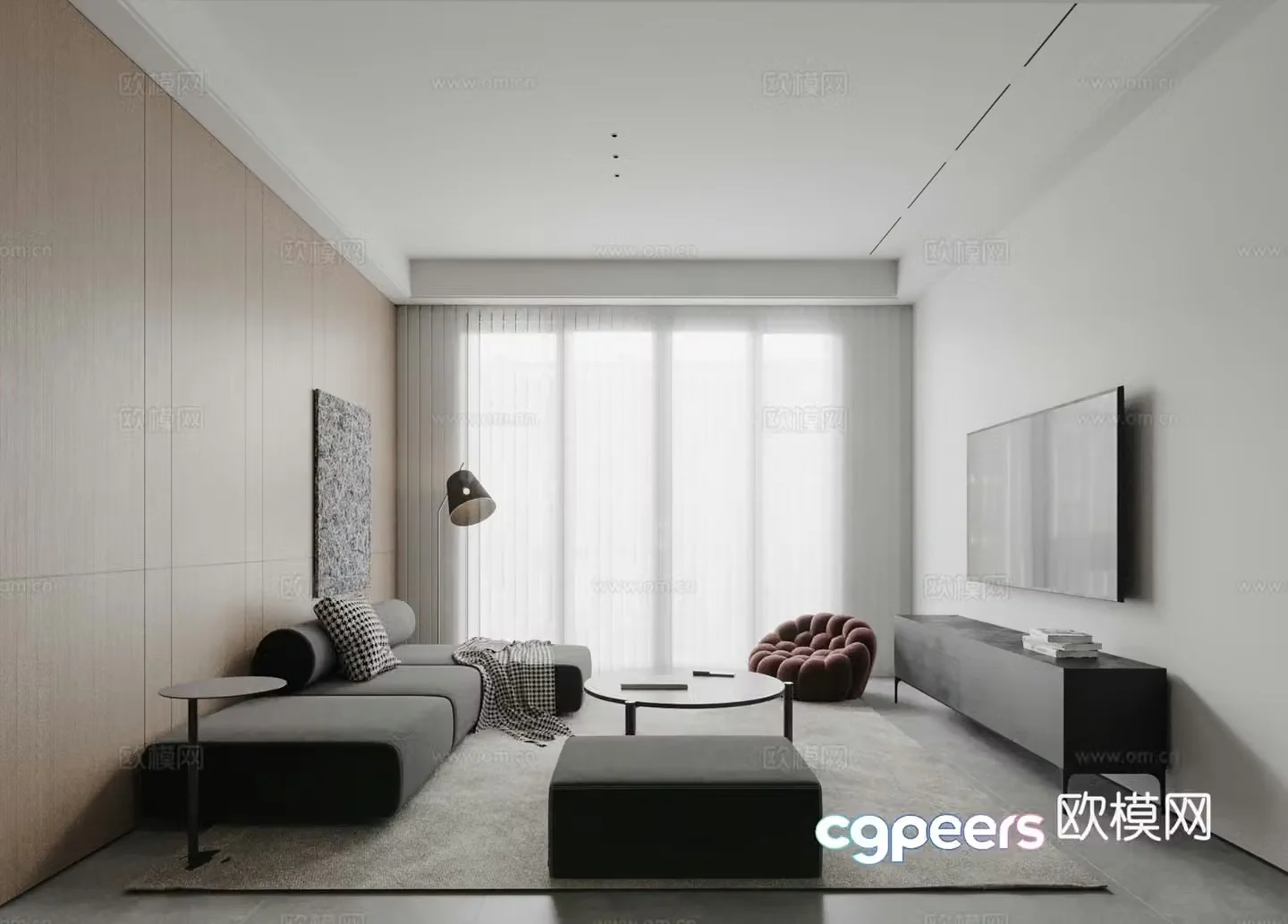 Modern living room 3d model