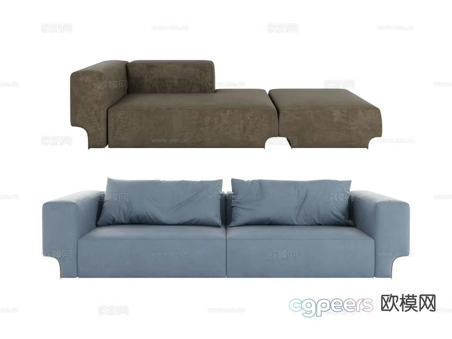 visionnaire loveseat 3d model