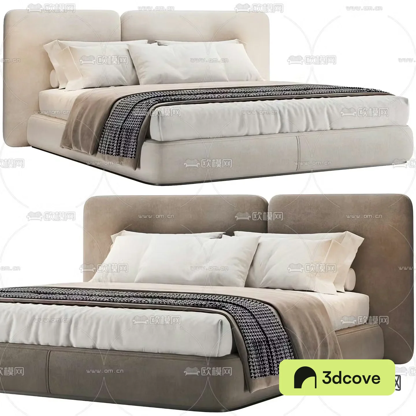 Modern double bed