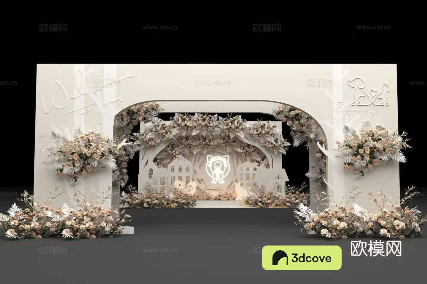 Wedding beauty Chen Wedding door Wedding check-in point Flower art beauty Chen Couple beauty Chen Activity beauty Chen