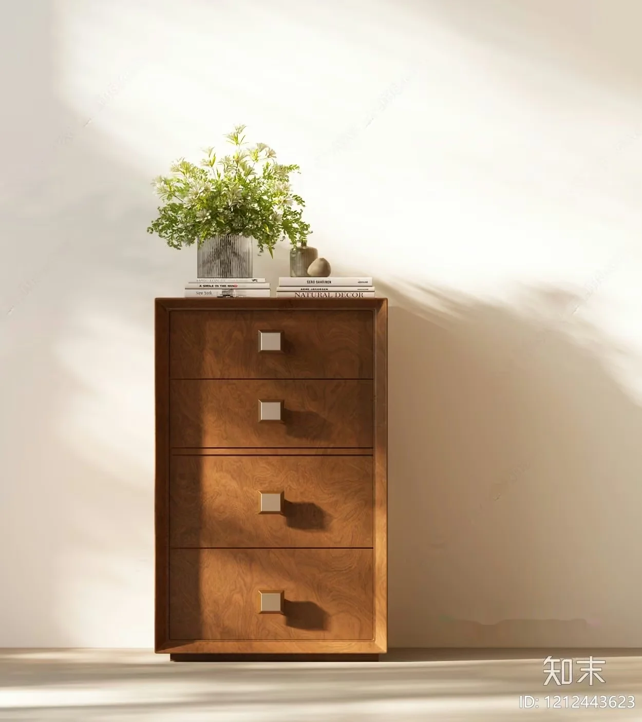 A Wooden Dresser 3D Model – 2028 – VRAY Render