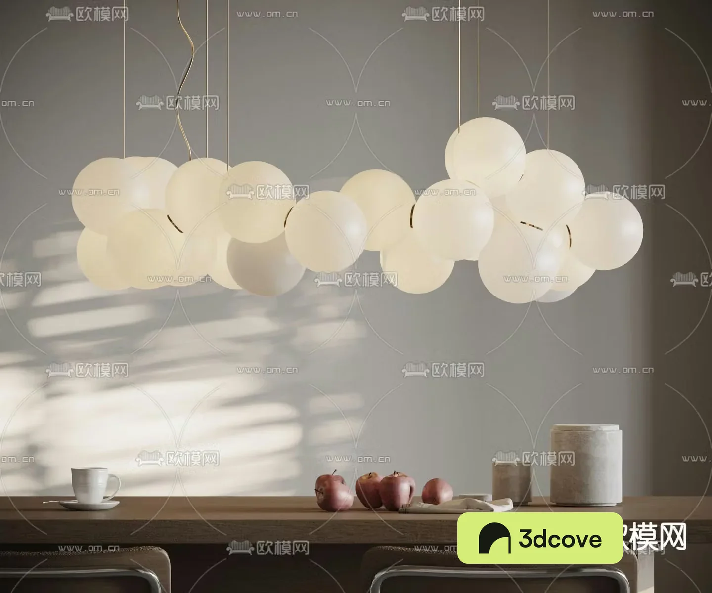Cloud chandelier spherical lamp art lamp