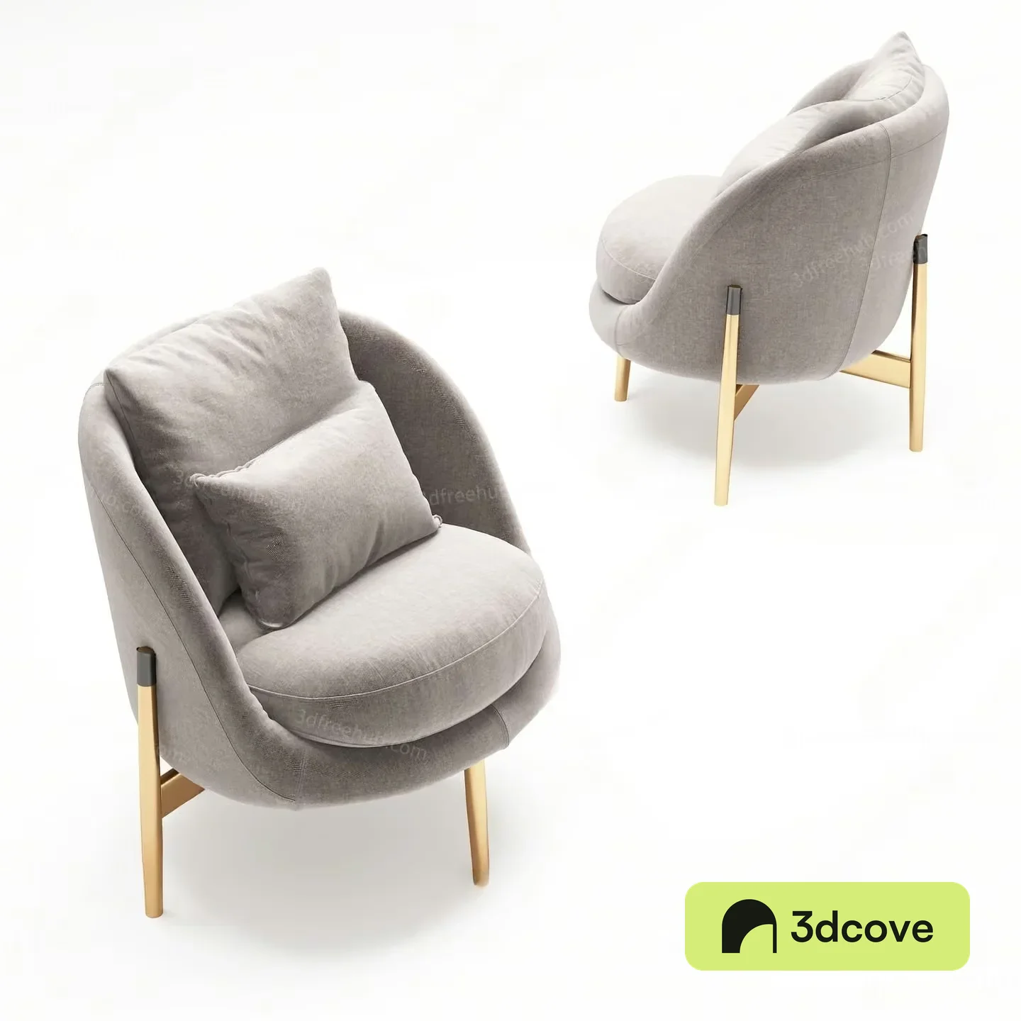 Grey Accent Chair