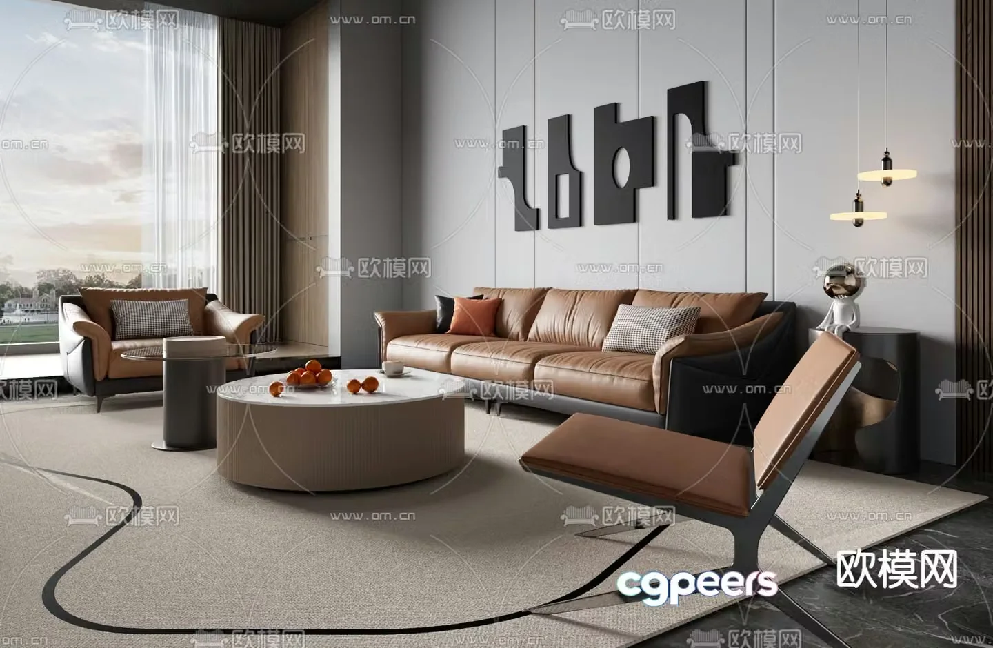 modular sofa 3d model