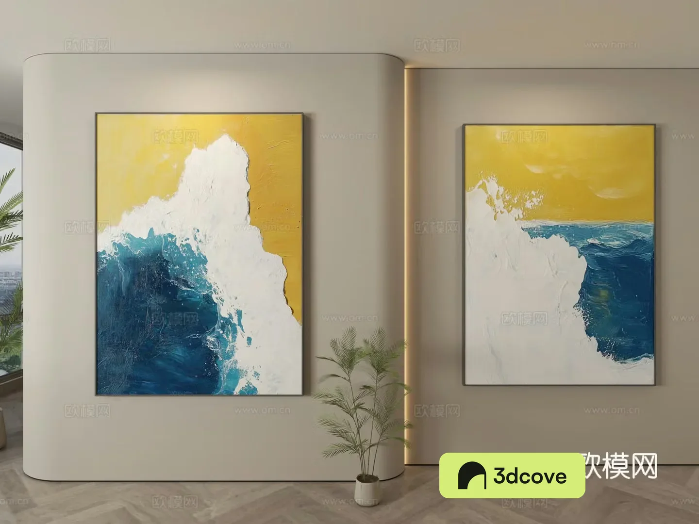 Modern texture painting decorative painting