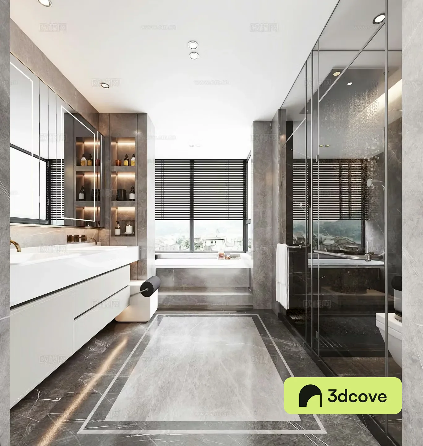 Modern hotel bathroom