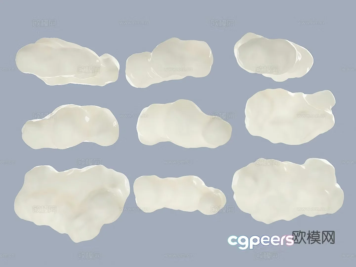 Modern cloud chandeliers Clouds Modern clouds Beauty Clouds Cloud Sculpture Clouds Spherical Clouds 3D Model