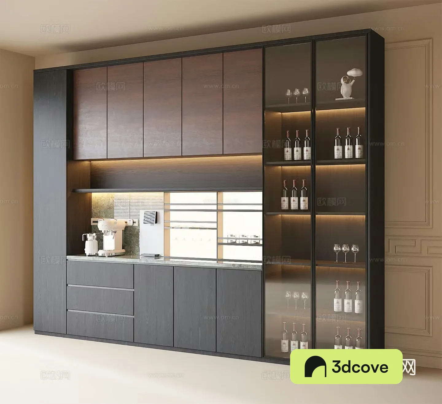 Italian wine cabinet sideboard