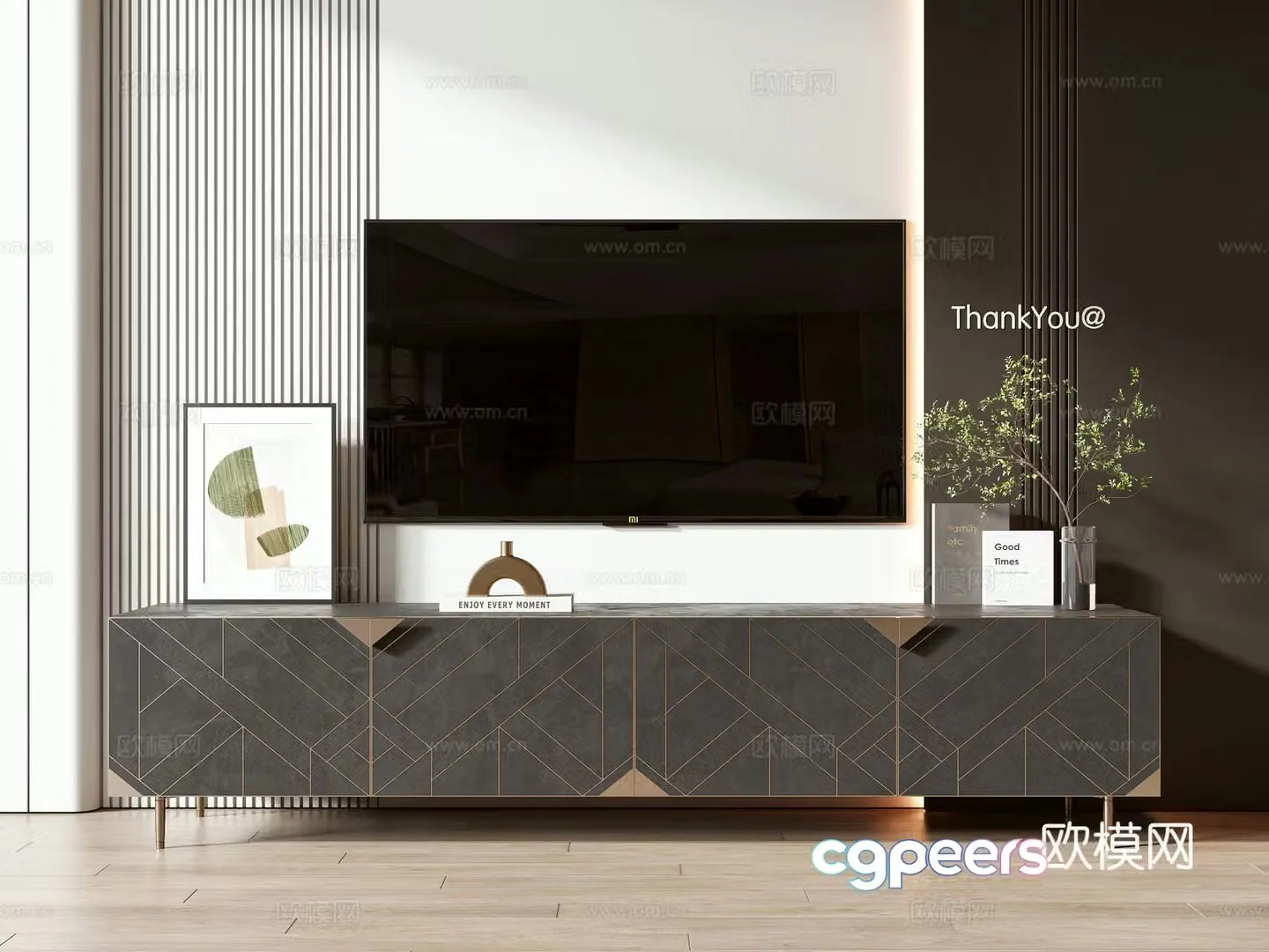 Modern TV cabinet 3d model