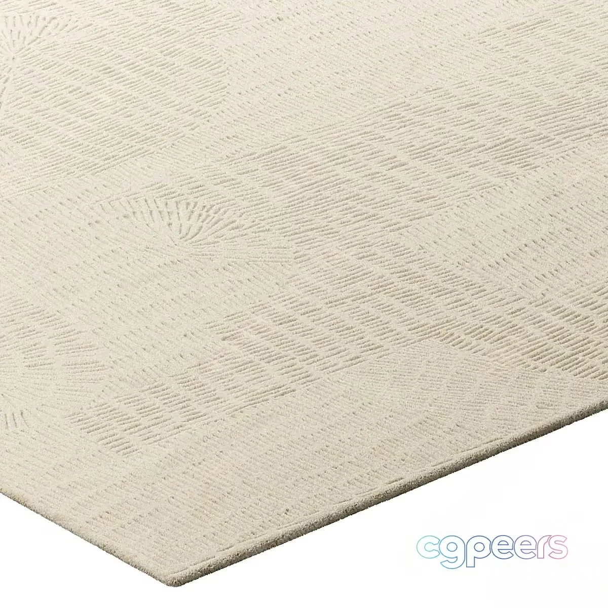 A Beige Rug 3D Model – 19411 – VRAY Render