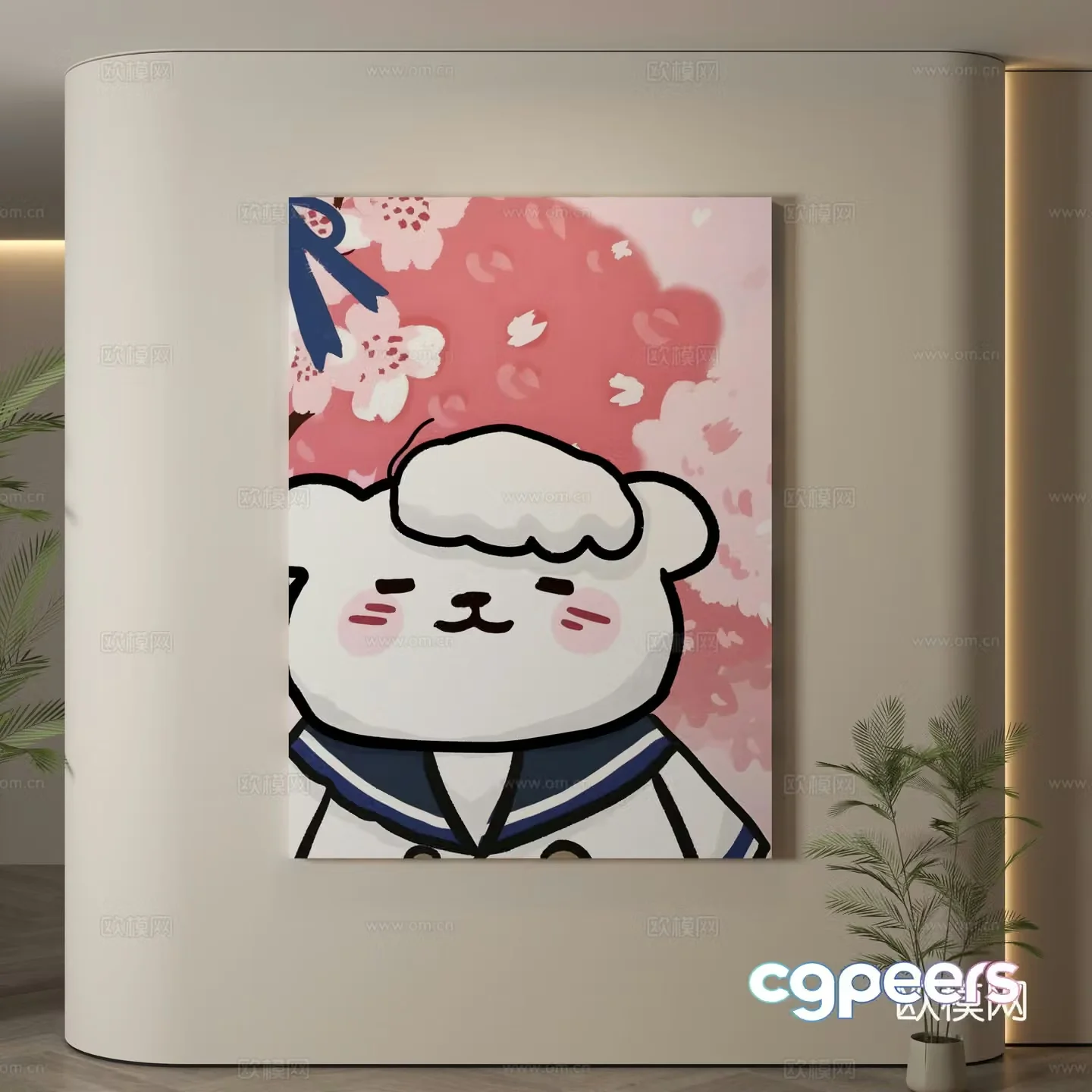 Modern hanging paintings Children’s room hanging paintings Children’s room decoration paintings Children’s room cartoon hanging paintings Cartoon decoration 3d model