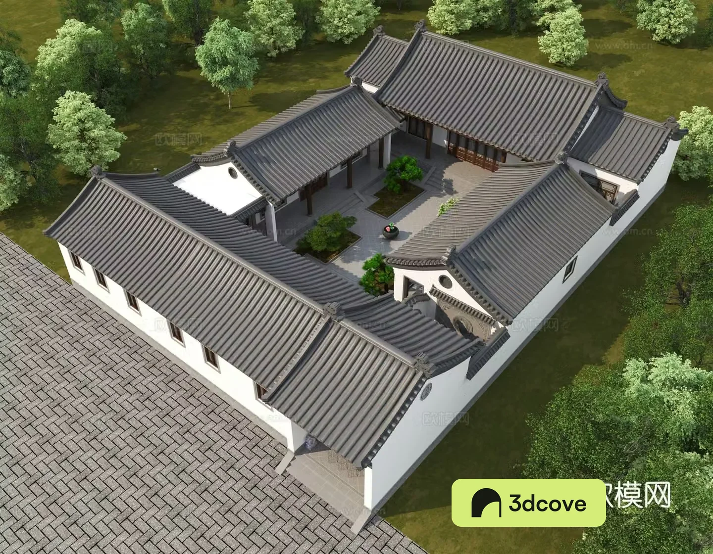 Chinese Siheyuan Sanheyuan