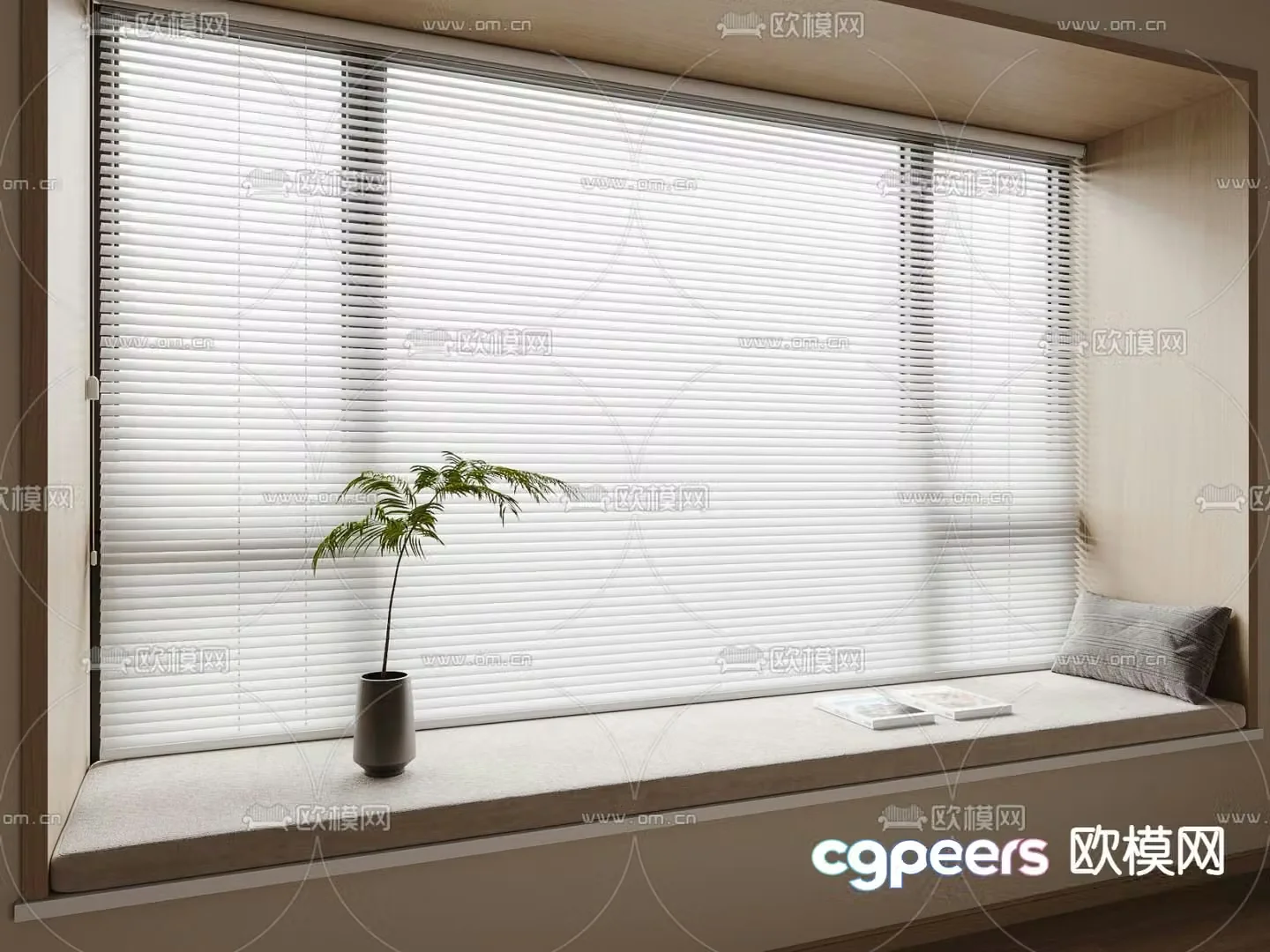 Balancing window cushion 3D model