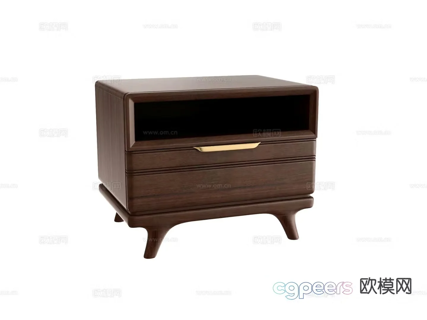 New Chinese style bedside table 3d model