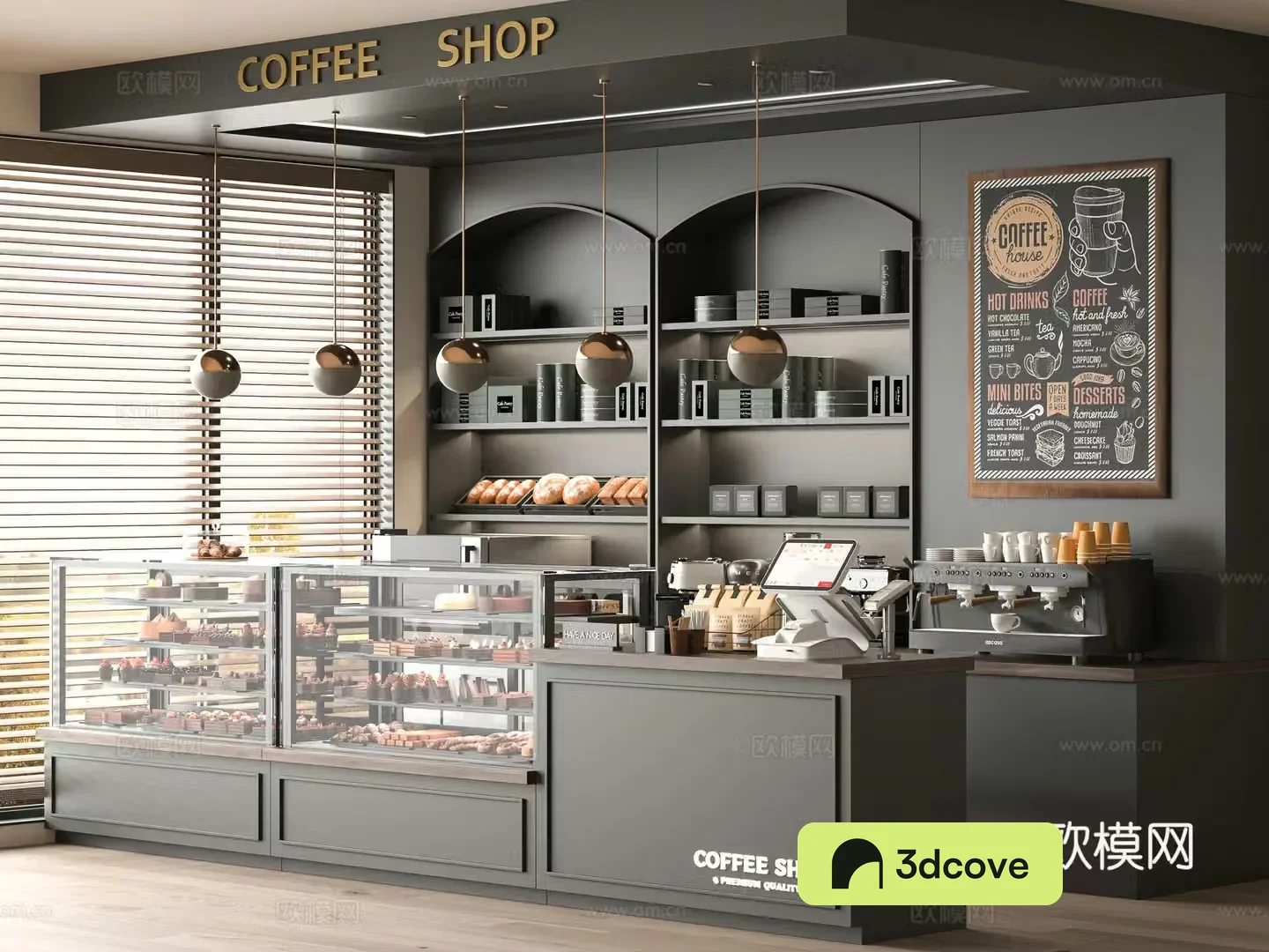 Modern cafe
