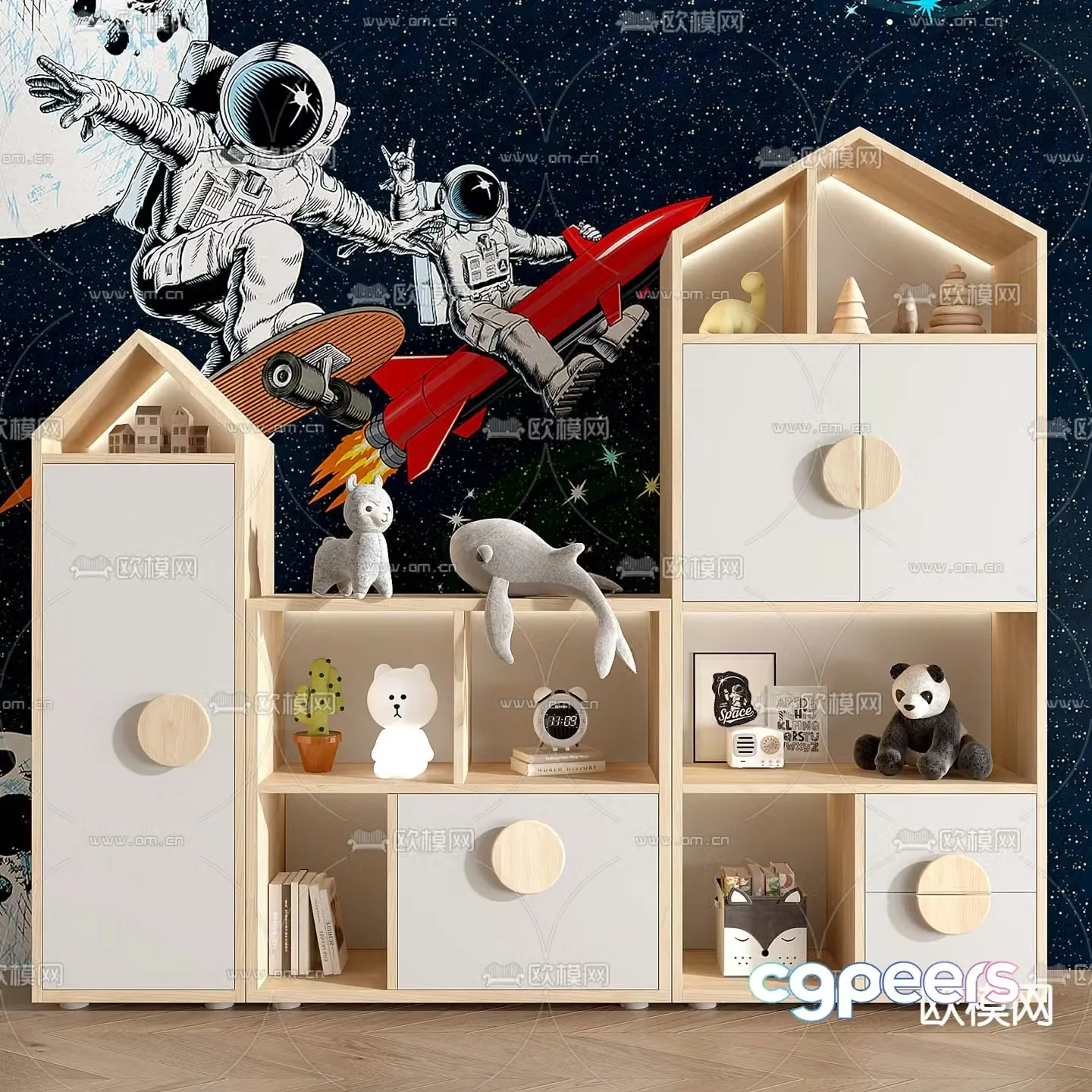Children’s cabinet toy cabinet 3d model