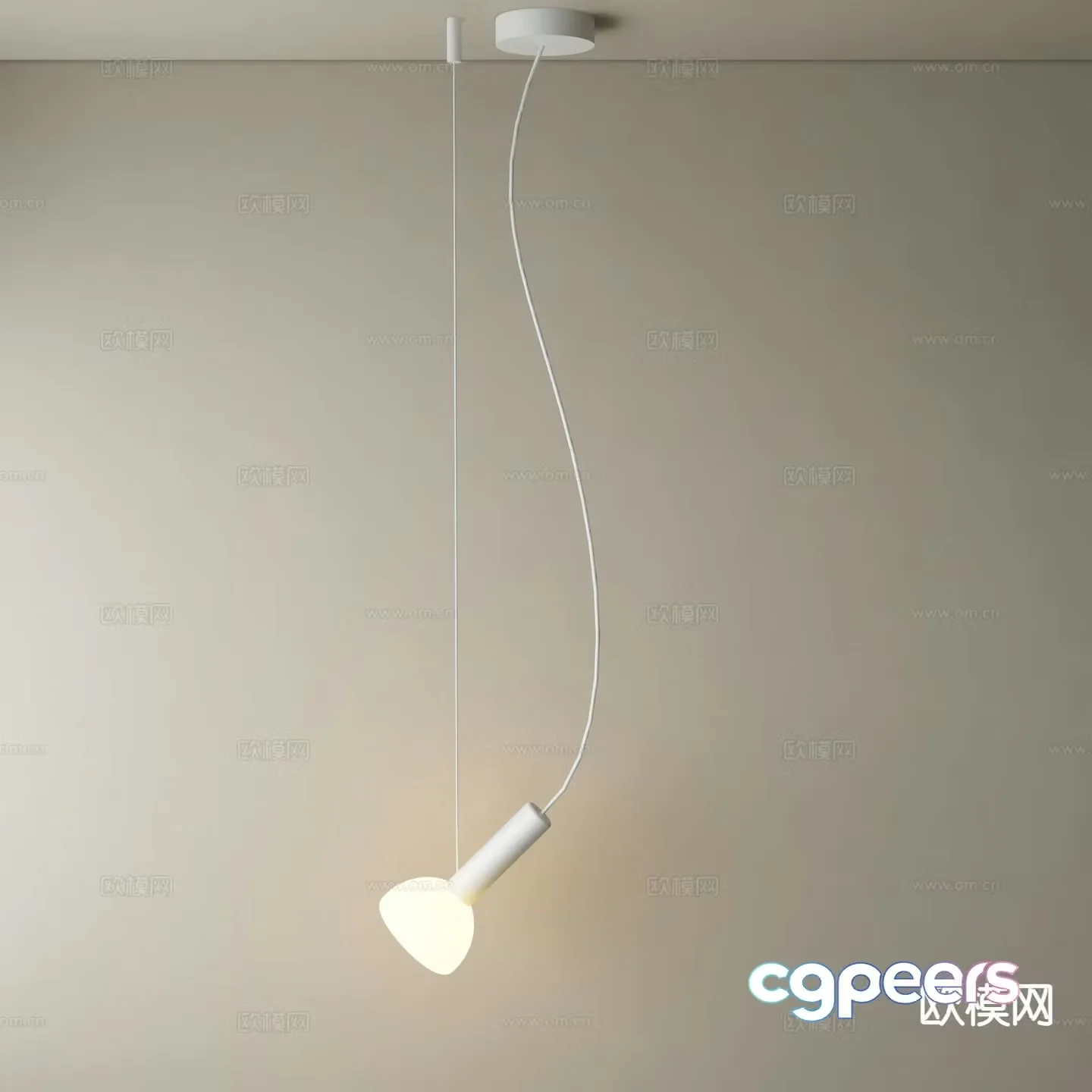 Modern chandelier Bedside chandelier 3d model