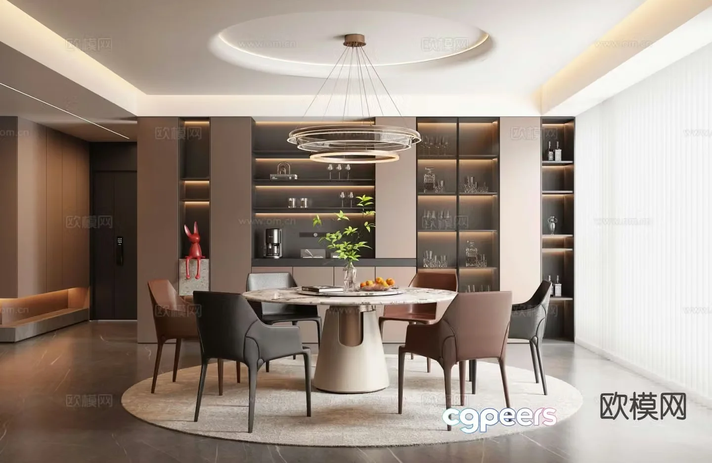 Italian restaurant 3d model